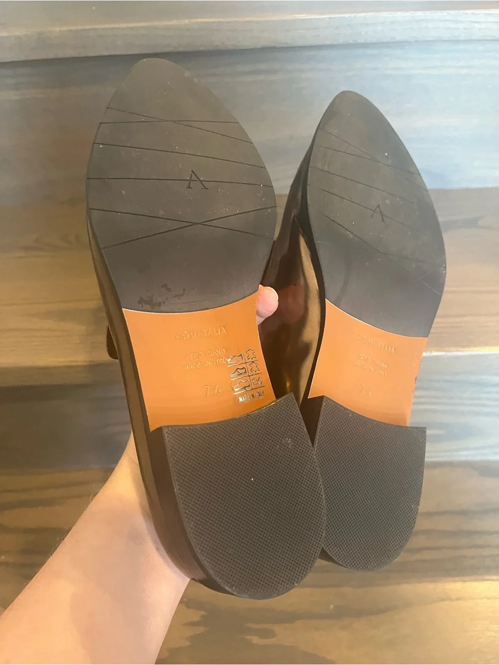 Aquatalia Metallic Bronze Women’s Flats Size 7.5